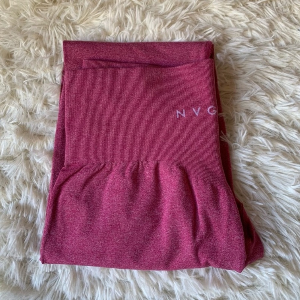 NVGTN Contour Seamless Leggings Pink New Without Tags